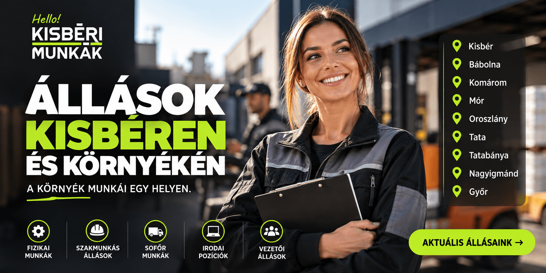 Kisbérimunkák - Állások Kisbéren és környékén – hol érdemes munkát keresni?